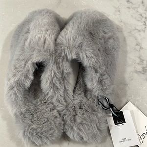 Joules fuzzy slippers brand new with tags.